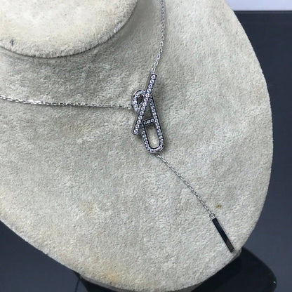[Solara Jewelry]HM NECKLACE PLATINUM ROSE GOLD DIAMOND