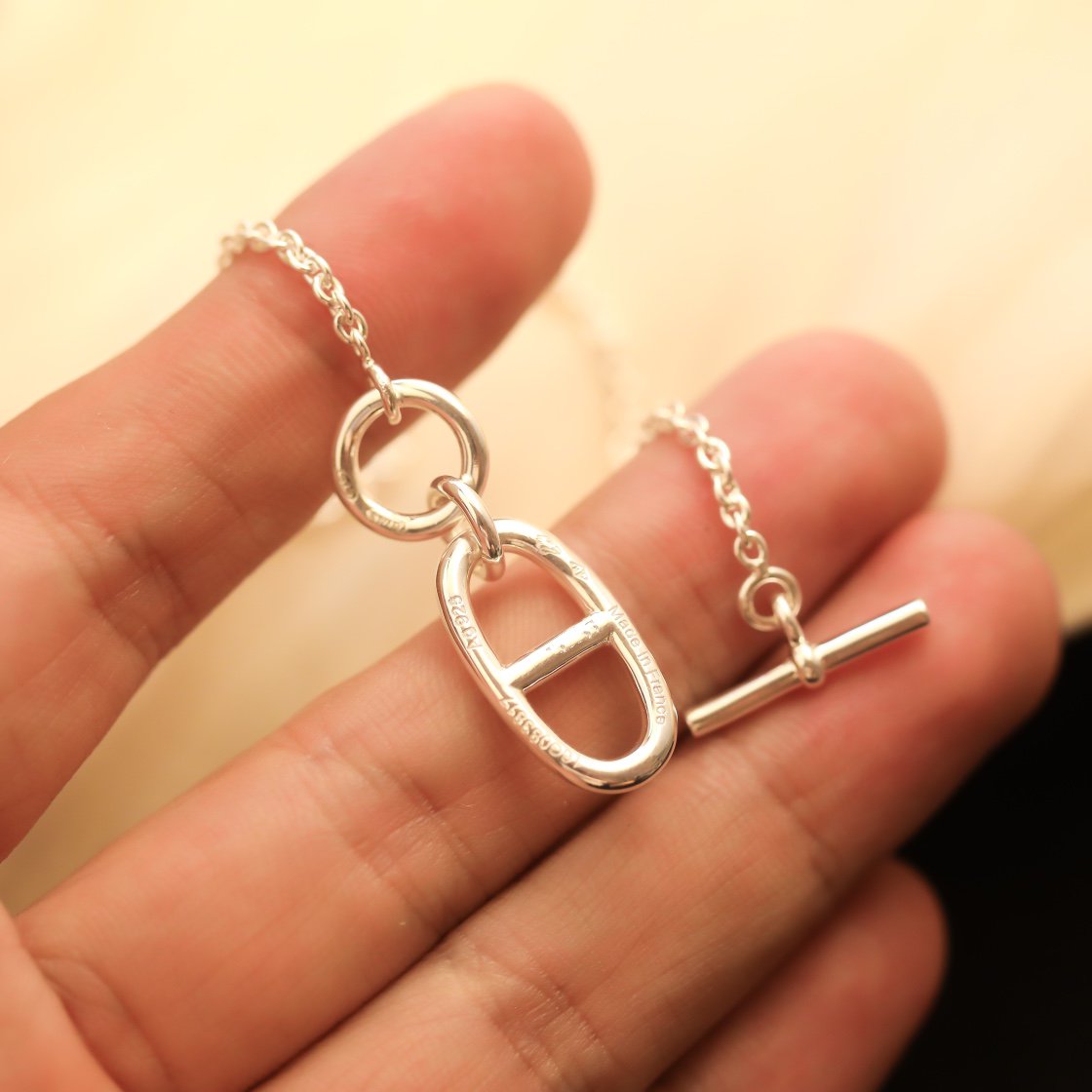 [Solara Jewelry]HM CHAINE D'ANCRE PENDANT NECKLACE STERLING SILVER