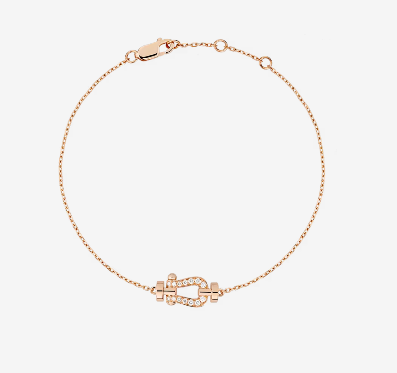 [Solara Jewelry]FORCE 10 FULL DIAMOND BUCKLE CHAIN LINK MINI MODEL