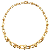 [Solara Jewelry]HARDWEAR PINK GOLD CHOKER