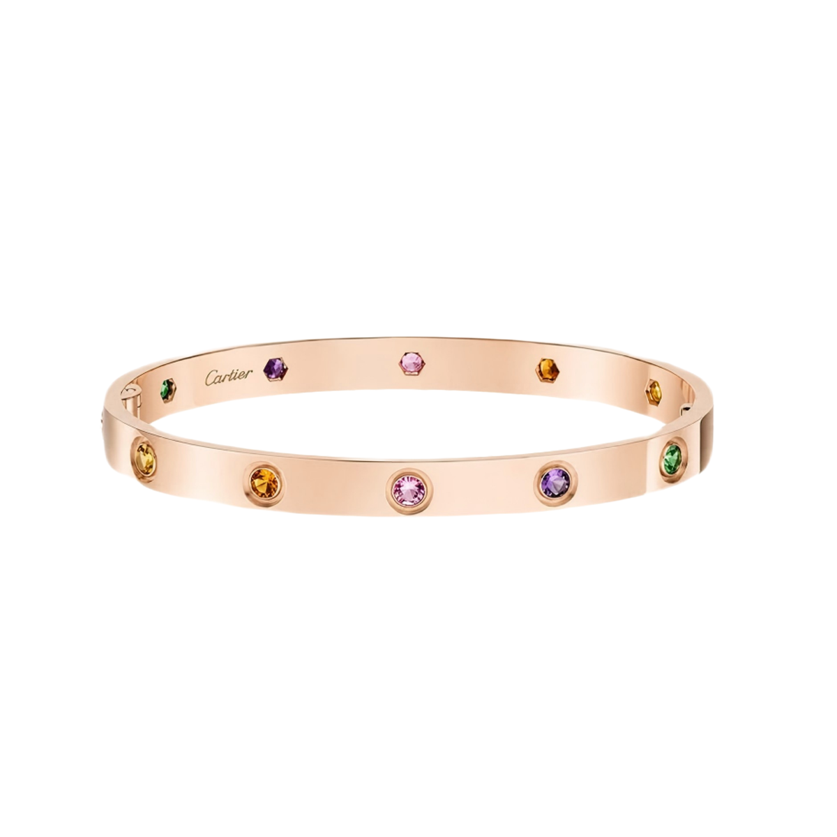 [Solara jewelry]2026 RAINBOW LOVE BRACELET 6.1MM  10 DIAMONDS