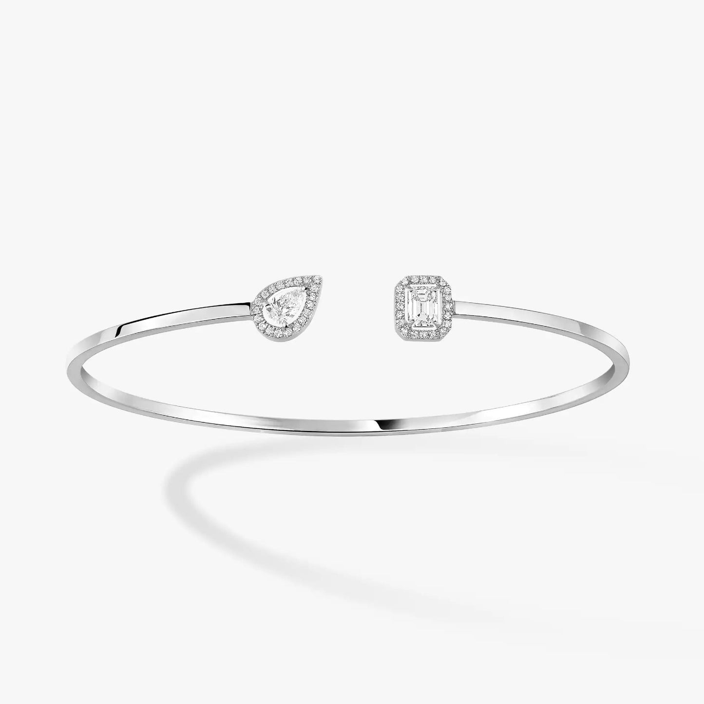 [Solara jewelry]JONC FLEX MY TWIN TOI & MOI SILVER DIAMOND BRACELET