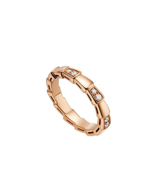 [Solara Jewelry]SERPENTI RING PINK GOLD  3MM