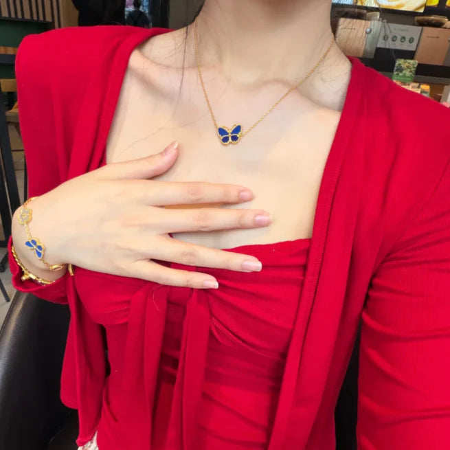 [Solara jewelry] 2026 NEW LUCKY BUTTERFLY 1 MOTIFS NECKLACE