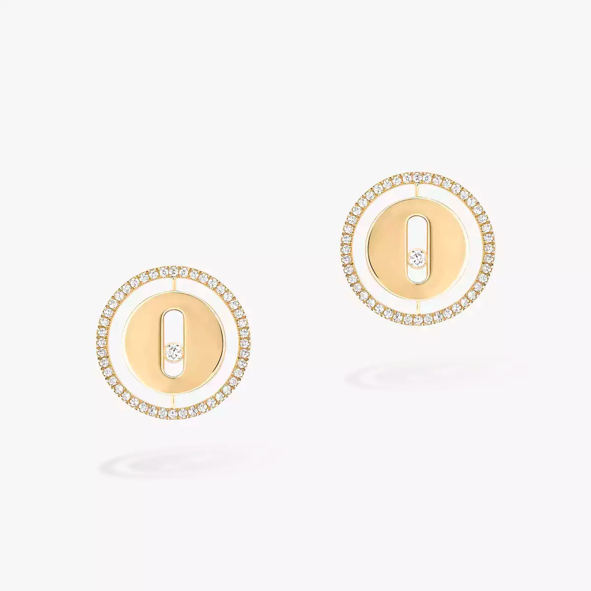 [Solara jewelry]Lucky Move Diamond Earrings