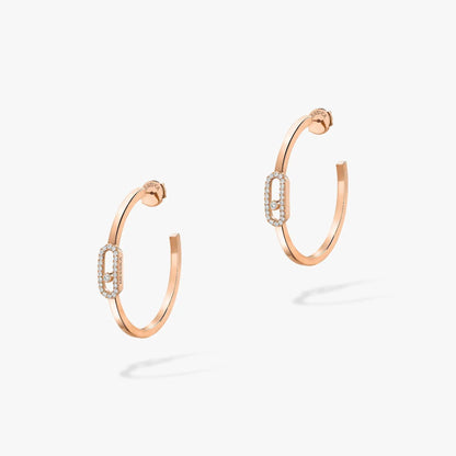 [Solara jewelry]CREOLES MOVE UNO PM DIAMOND EARRINGS