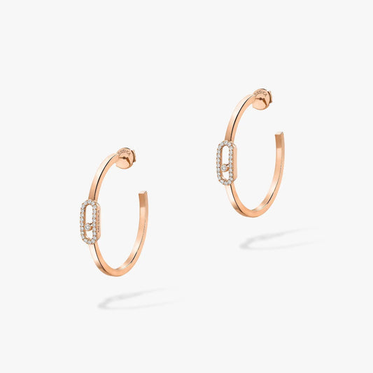 [Solara jewelry]CREOLES MOVE UNO PM DIAMOND EARRINGS