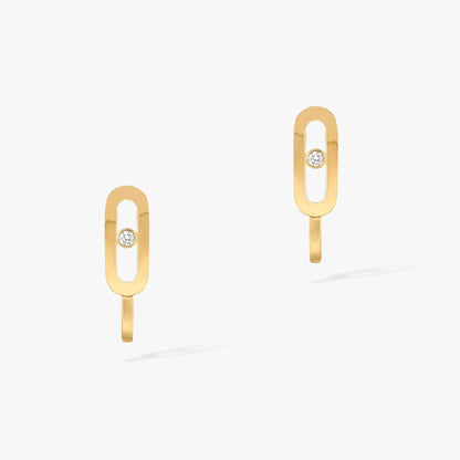 [Solara jewelry]CREOLES MOVE UNO MINI 1 DIAMOND EARRINGS