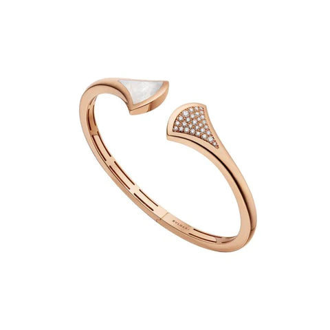 [Solara Jewelry]DREAM BRACELET OPEN PINK GOLD MOP DIAMOND