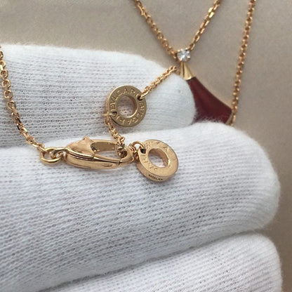 [Solara Jewelry]DREAM NECKLACE CARNELIAN 1 DIAMOND