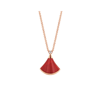 [Solara Jewelry]DREAM NECKLACE CARNELIAN 1 DIAMOND