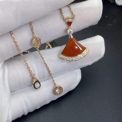 [Solara Jewelry]DREAM NECKLACE CARNELIAN DIAMOND