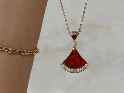 [Solara Jewelry]DREAM NECKLACE CARNELIAN DIAMOND