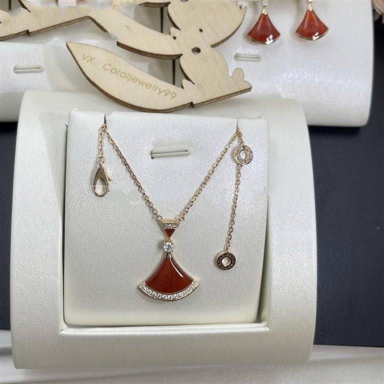 [Solara Jewelry]DREAM NECKLACE CARNELIAN DIAMOND