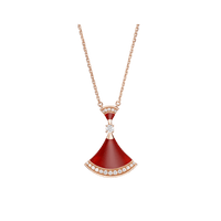 [Solara Jewelry]DREAM NECKLACE CARNELIAN DIAMOND