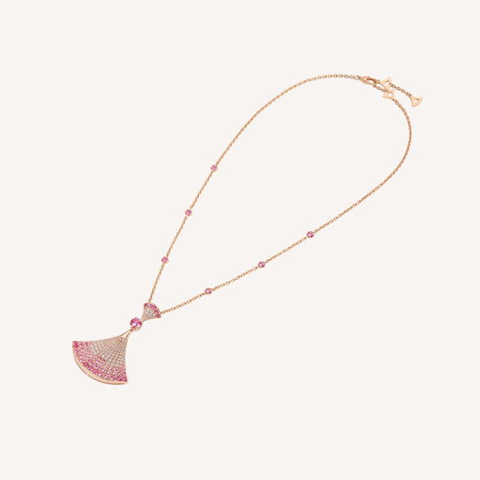 [Solara Jewelry]DREAM NECKLACK DIAMOND PINK GOLD