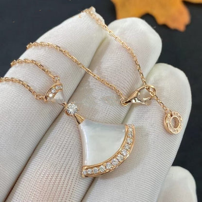 [Solara Jewelry]DREAM NECKLACE MOP PINK GOLD DIAMOND