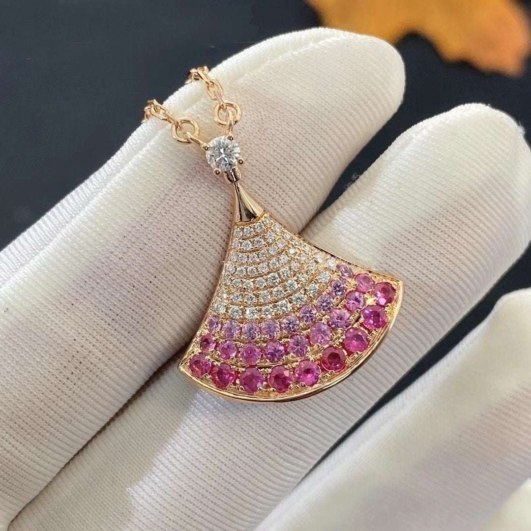 [Solara Jewelry]DREAM NECKLACE PINK GOLD PINK DIAMOND