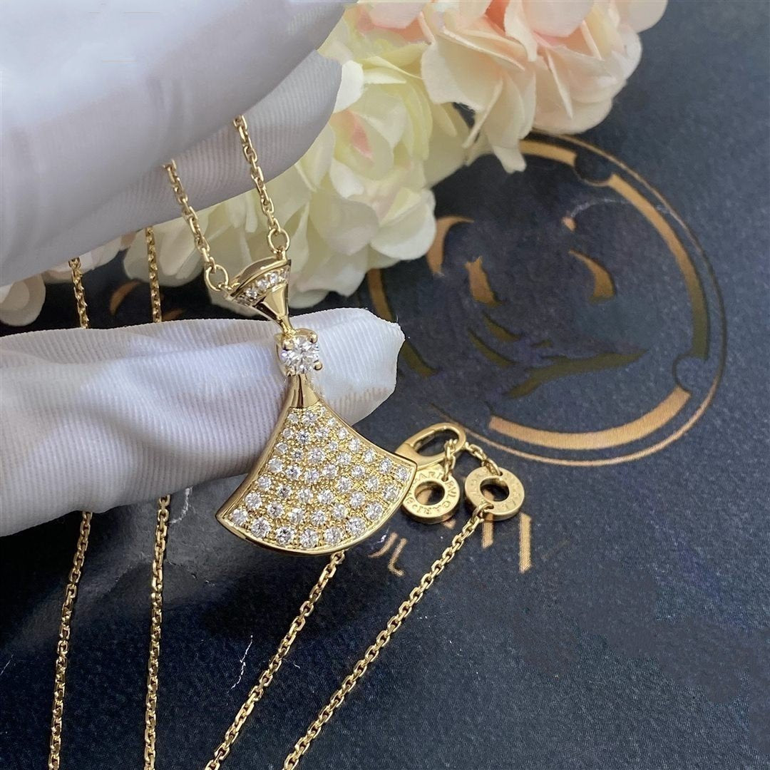 [Solara Jewelry]DREAM NECKLACE GOLD FULL DIAMOND