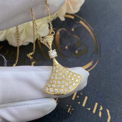 [Solara Jewelry]DREAM NECKLACE GOLD FULL DIAMOND