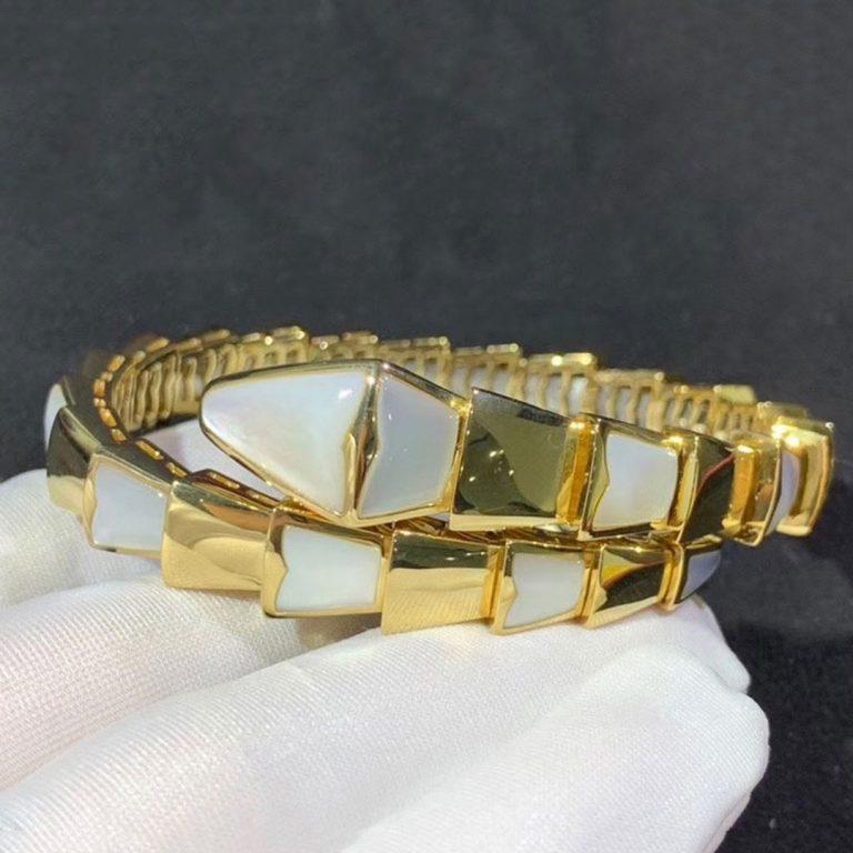 [Solara Jewelry]SERPENTI BRACELET MOP GOLD