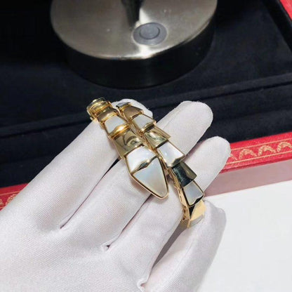 [Solara Jewelry]SERPENTI BRACELET MOP GOLD