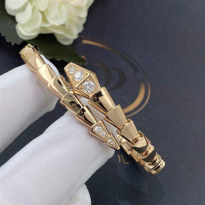 [Solara Jewelry]SERPENTI BRACELET DIAMONDS PINK GOLD