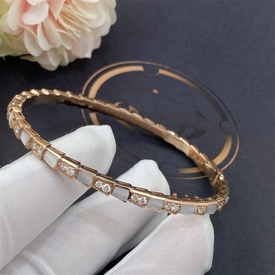 [Solara Jewelry]SERPENTI BRACELET PINK GOLD MOP DIAMOND