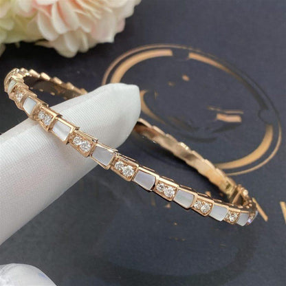 [Solara Jewelry]SERPENTI BRACELET PINK GOLD MOP DIAMOND