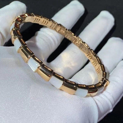 [Solara Jewelry]SERPENTI BRACELET PINK GOLD MOP