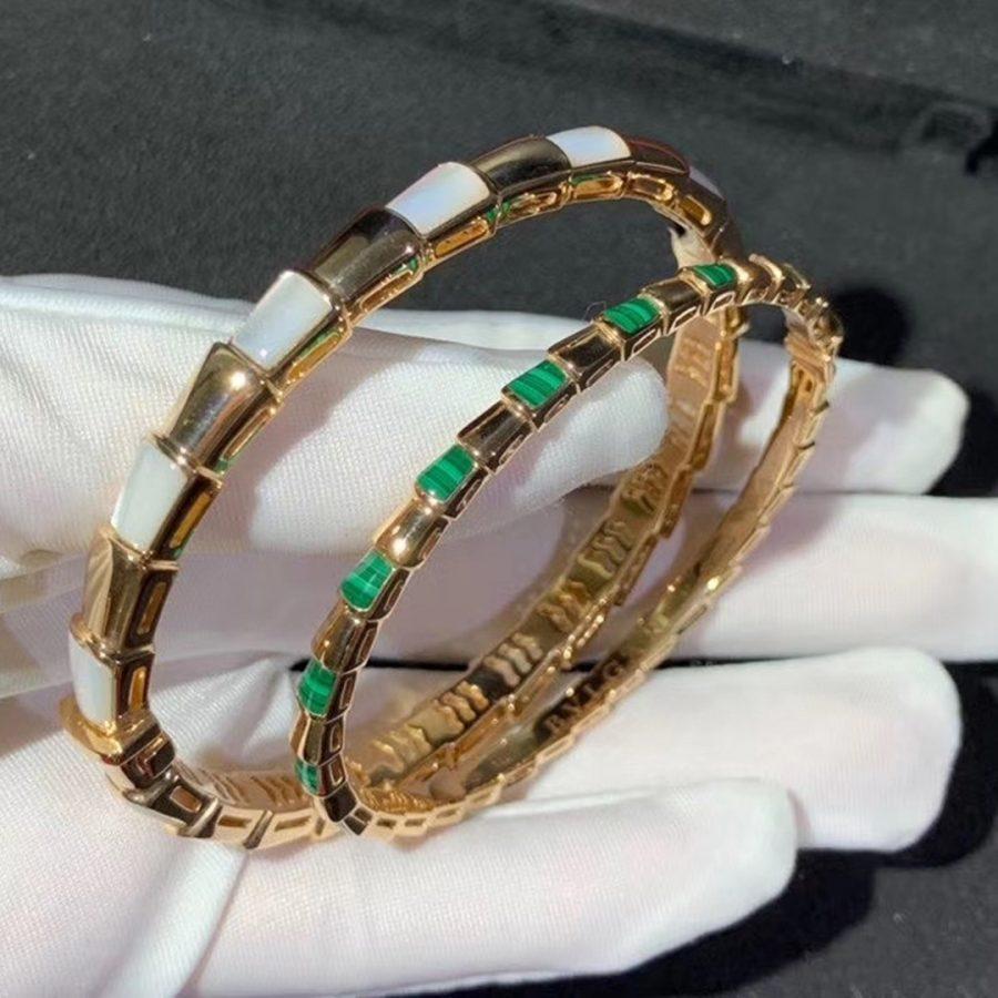 [Solara Jewelry]SERPENTI BRACELET PINK GOLD MOP