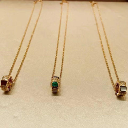 [Solara Jewelry]SERPENTI PEDANT DIAMOND NECKLACE