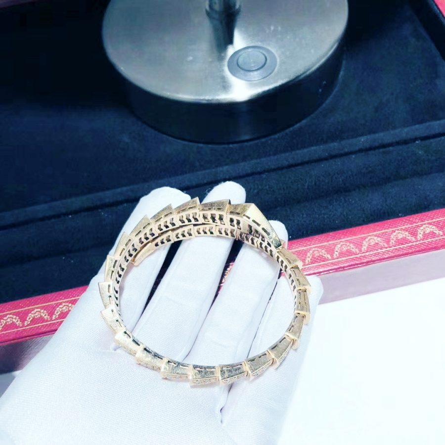 [Solara Jewelry]SERPENTI BRACELET 8MM PINK GOLD DIAMOND