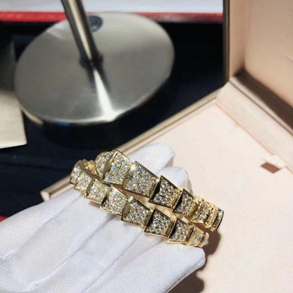 [Solara Jewelry]SERPENTI BRACELET 8MM GOLD DIAMOND