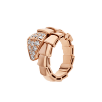 [Solara Jewelry]SERPENTI RING PINK GOLD DIAMOND
