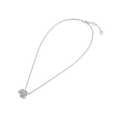 [Solara Jewelry]SERPENTI  NECKLACE DOUBLE RING DIAMOND