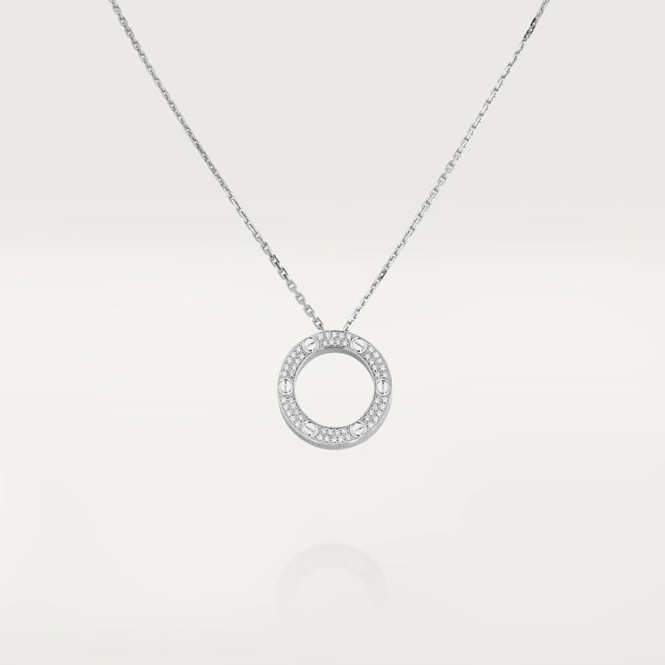 [Solara Jewelry]LOVE NECKLACE ADJUSTABLE SILVER
