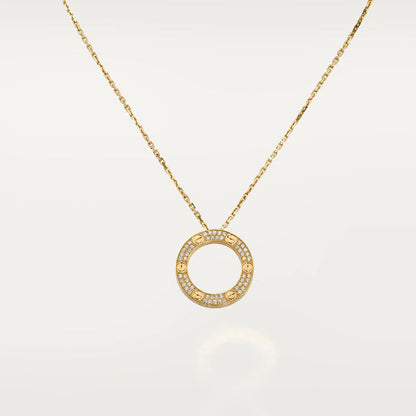 [Solara Jewelry]LOVE NECKLACE ADJUSTABLE ROSE GOLD