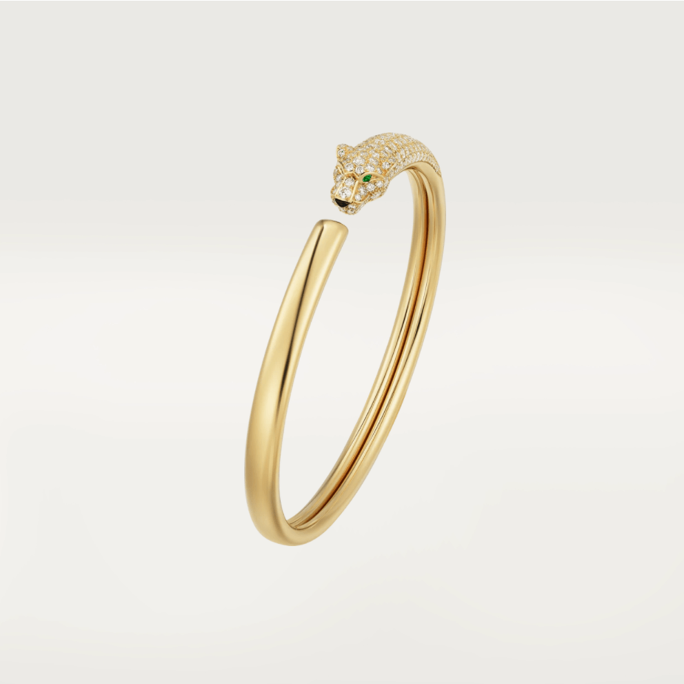 [Solara Jewelry]PANTHERE GOLD DIAMOND OPEN BRACELET