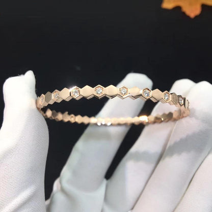 [Solara Jewelry]BEE LOVE PINK GOLD DIAMOND BRACELET