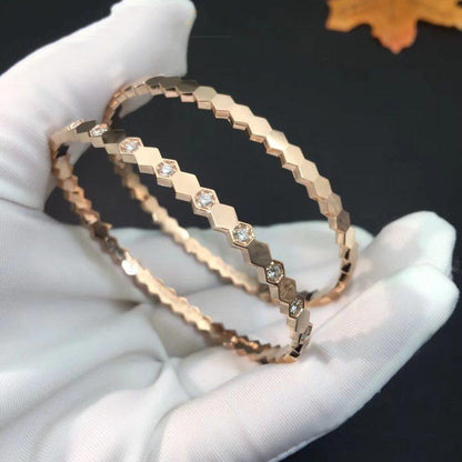 [Solara Jewelry]BEE LOVE PINK GOLD DIAMOND BRACELET