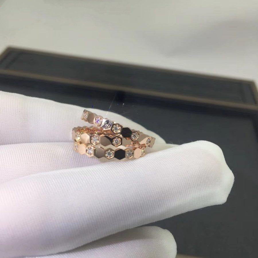 [Solara Jewelry]BEE LOVE RING PINK GOLD DIAMOND