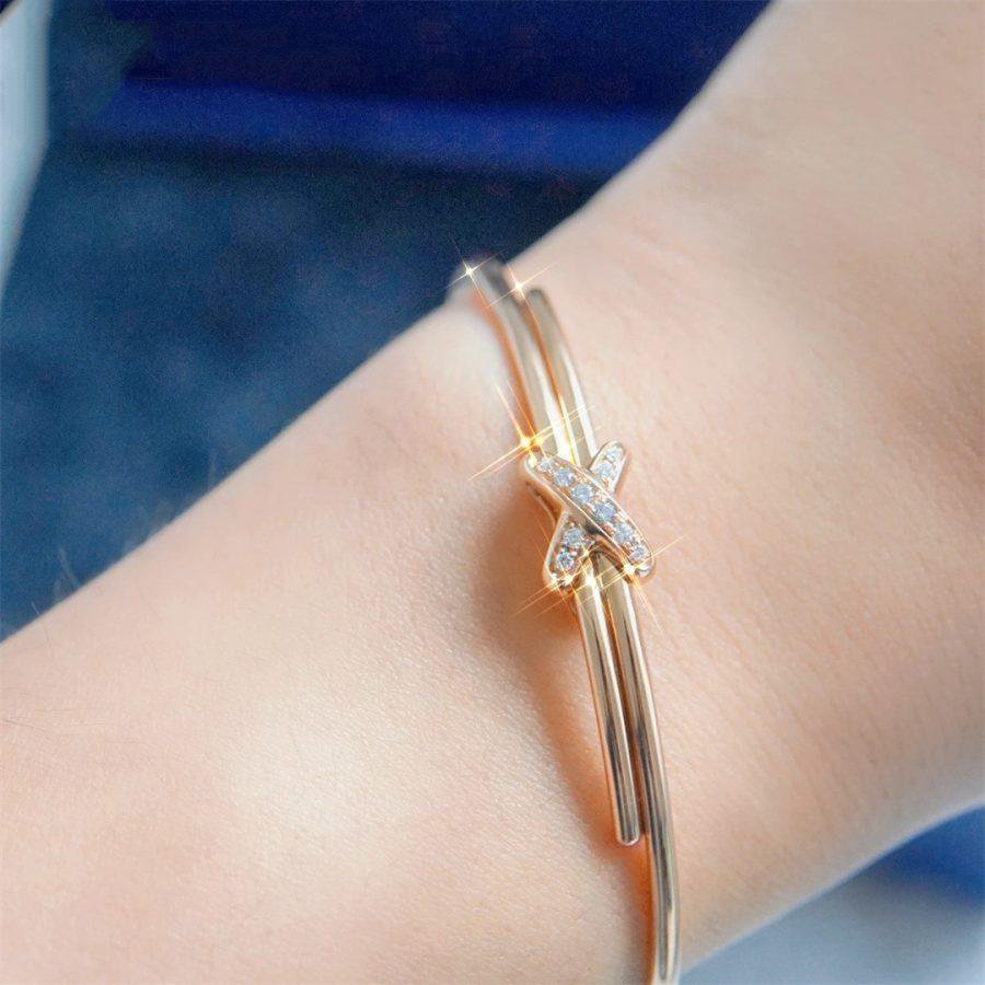 [Solara Jewelry]JEUX DE BRACELET PINK GOLD DIAMONDS