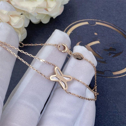 [Solara Jewelry]JEUX BRACELET WHITE MOP PINK GOLD 1 DIAMOND