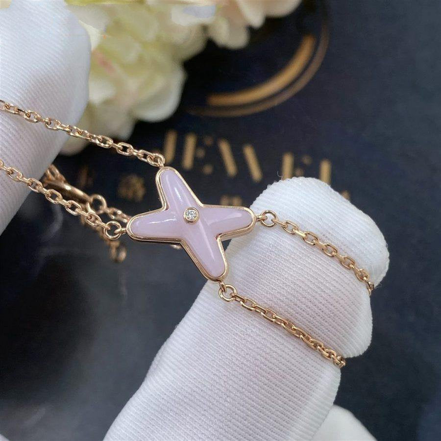 [Solara Jewelry]JEUX BRACELET PINK MOP PINK GOLD 1 DIAMOND