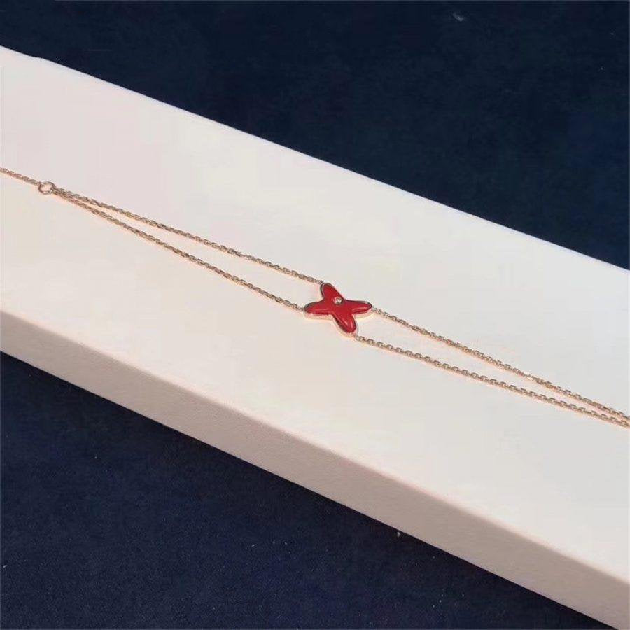 [Solara Jewelry]JEUX BRACELET CARNELIAN PINK GOLD 1 DIAMOND