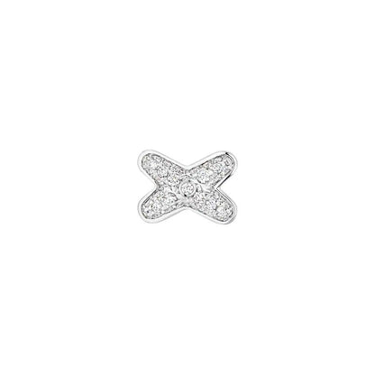 [Solara Jewelry]JEUX DE SILVER DIAMOND EARRINGS