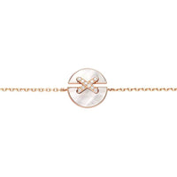 [Solara Jewelry]JEUX DE BRACELET MOP PINK GOLD DIAMONDS
