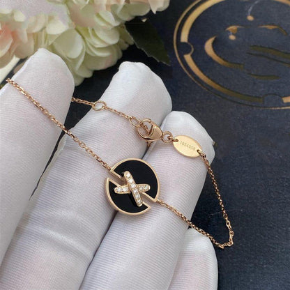 [Solara Jewelry]JEUX DE BRACELET ONYX PINK GOLD DIAMOND