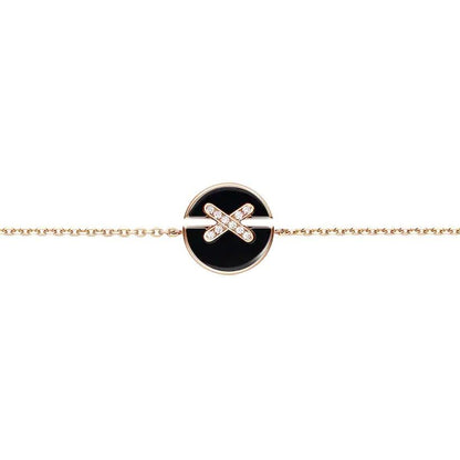 [Solara Jewelry]JEUX DE BRACELET ONYX PINK GOLD DIAMOND